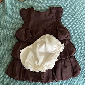 Baby Gap brown silky dress